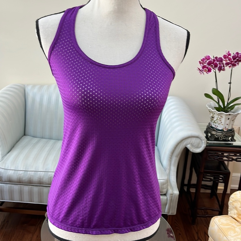 Violet Mesh Racerback Top - Size Small - NWT